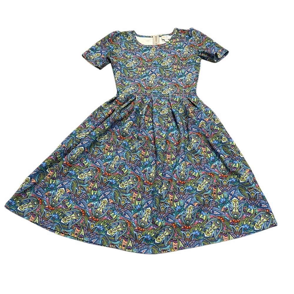 3/$15 LULAROE vibrant print Amelia